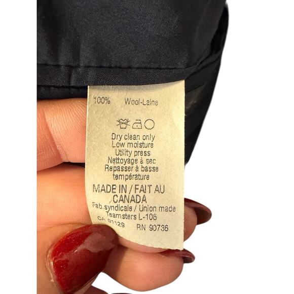 Lauren Ralph Lauren Men’s 44L Wool Navy Blue Two Button Sport Coat Blazer - Picture 7 of 9